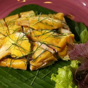 Gà Ta Hấp Lá Chanh
