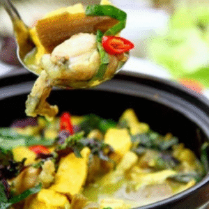 Lẩu Ếch Om Chuối Đậu