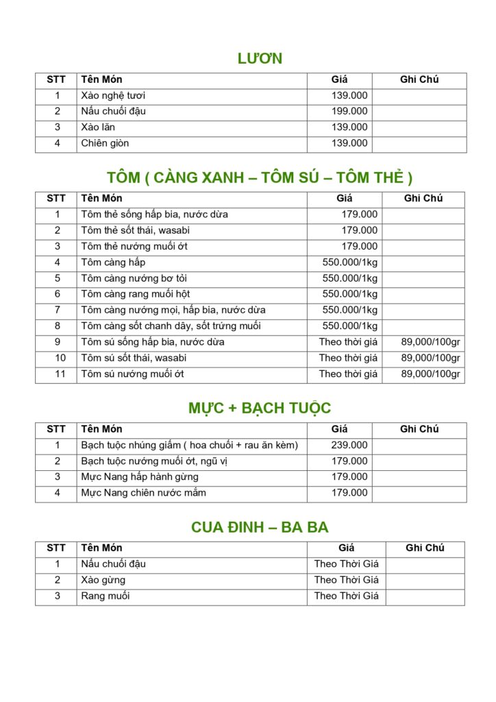 Menu Phố Ẩm Thực Tân Bình 662 Trường Chinh (3)
